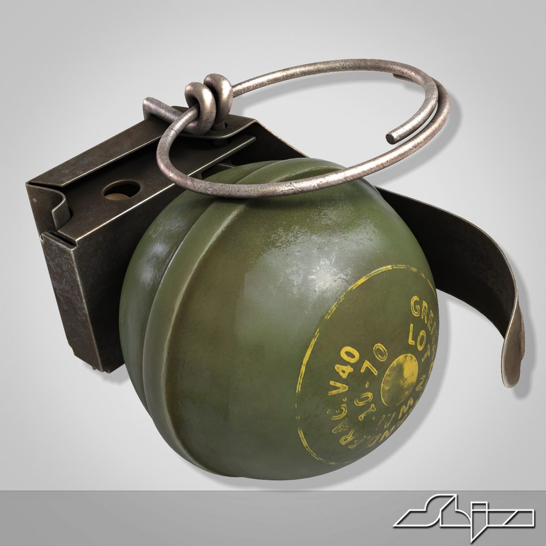 V40 Grenade 2 3d Max