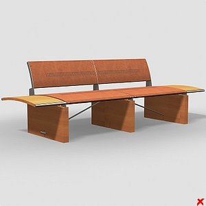 3d model of chair waiting