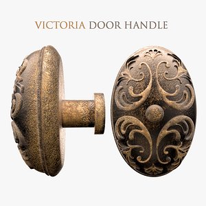 victorian door handle 3d max