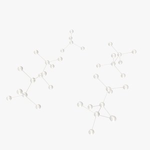 Chemical molecular models porcelain