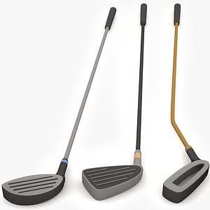 golf clubs 3d max