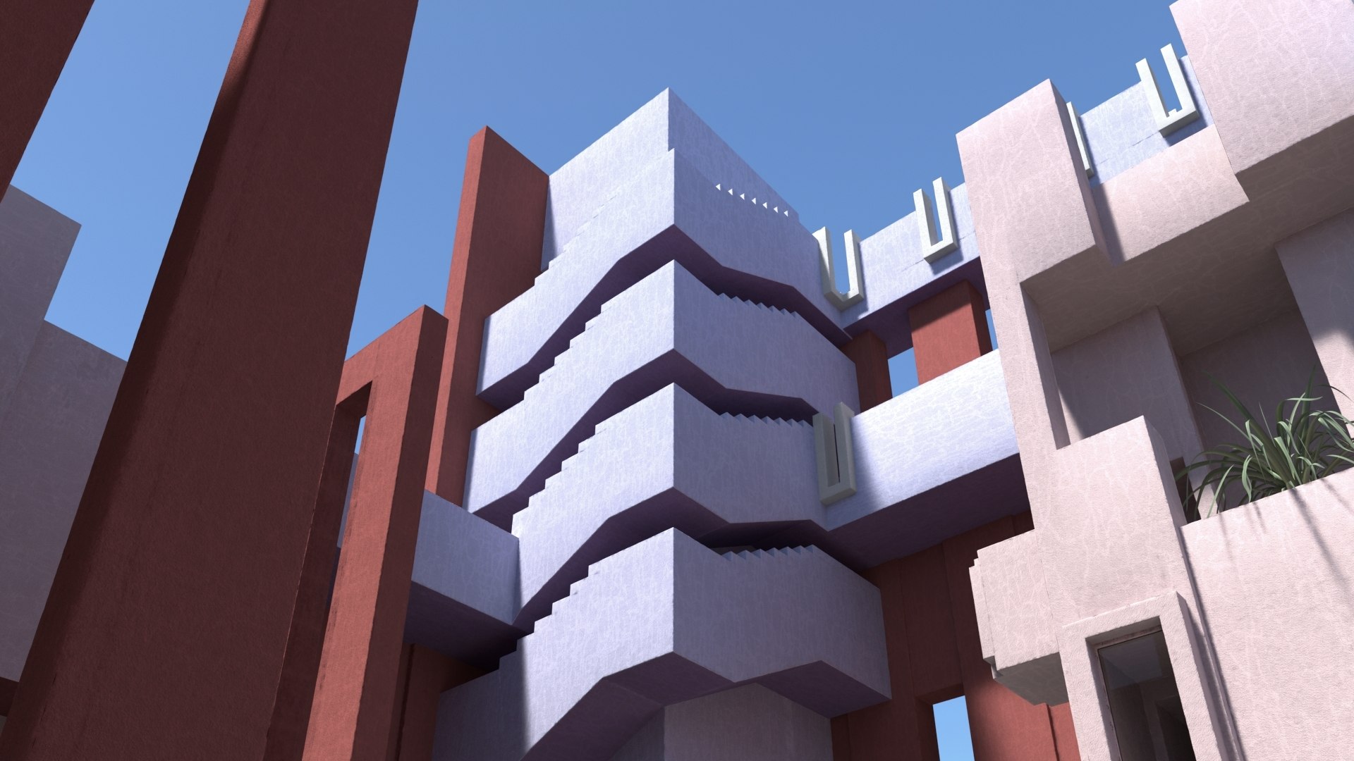 3D Muralla Roja 3D Ricardo Bofill https://p.turbosquid.com/ts-thumb/Xl/d0fG7o/GD/3a_0000/jpg/1644272896/1920x1080/fit_q87/408df85bd5a10af3d5c8a47ff0f48972362b4b5f/3a_0000.jpg