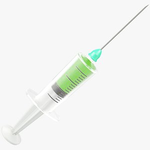 3D cartoon syringe toon