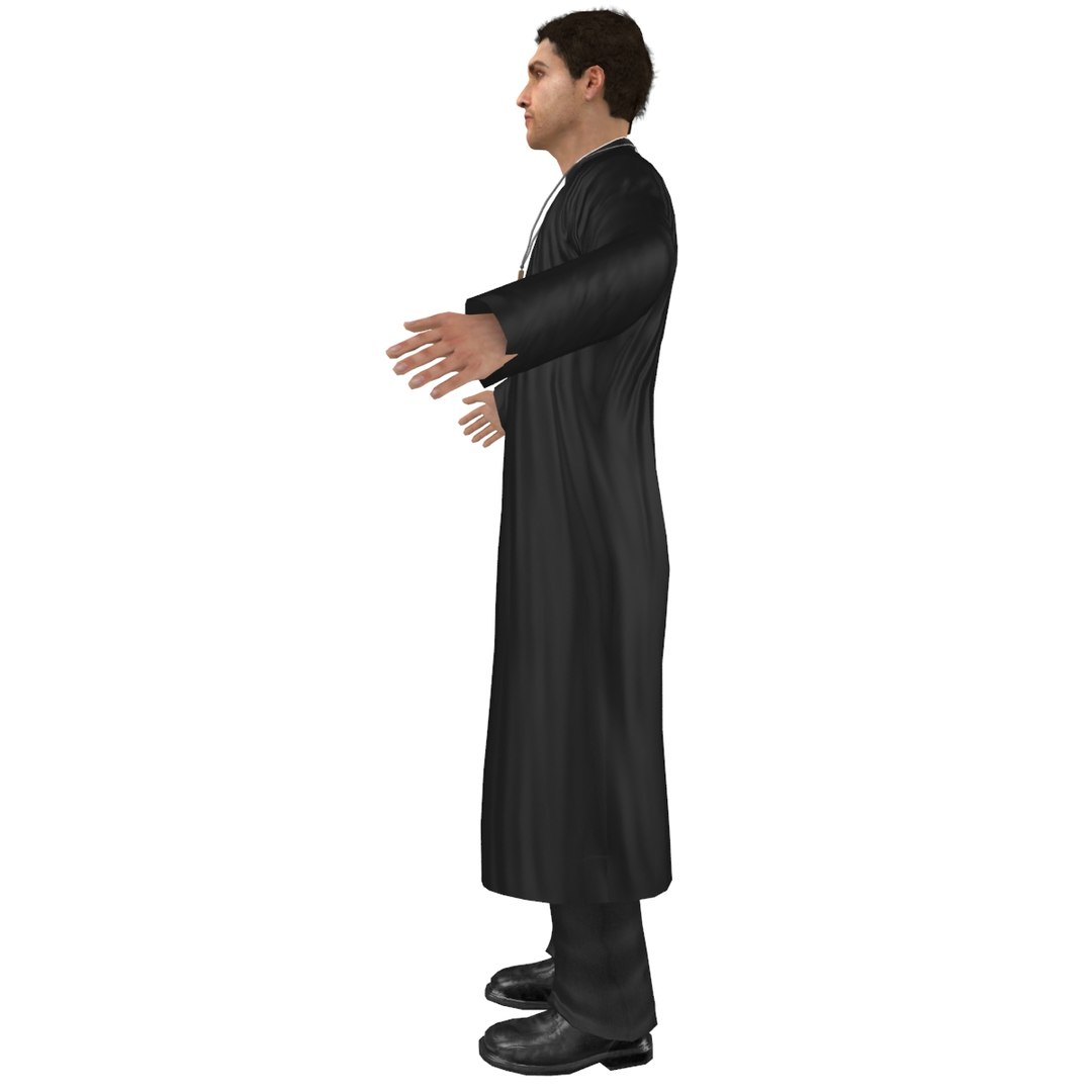 3D Catholic Priest - TurboSquid 1279404