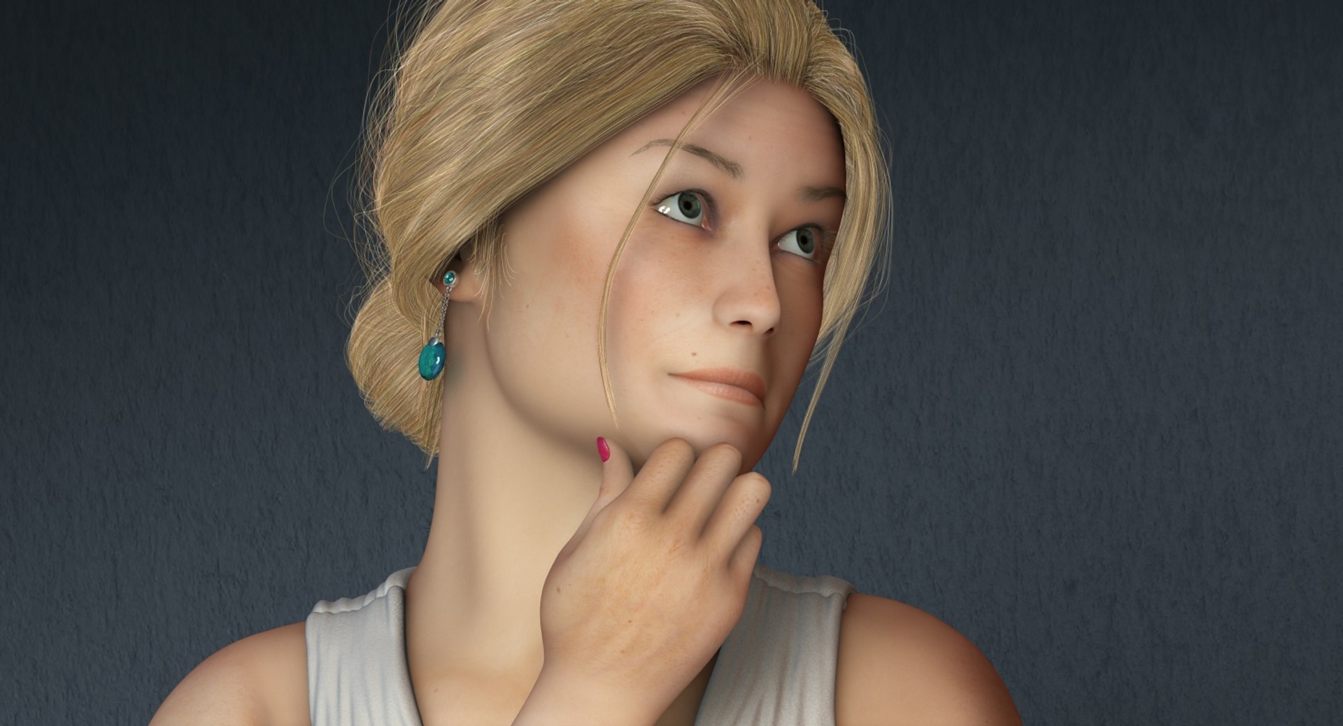 rose female rigged body woman max