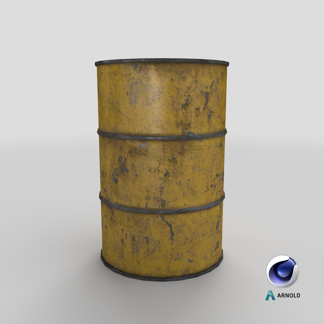 Steel Barrel - Yellow - Dirty 3D model https://p.turbosquid.com/ts-thumb/Xl/h7vuZY/yx/stemcell_cinema_4d_arnold_render/png/1702357875/1920x1080/fit_q87/0b4b601ab3e3d6b905775a552a749a4c4b828028/stemcell_cinema_4d_arnold_render.jpg