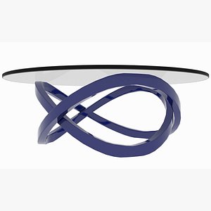 Minimalist Colored Infinite Line Table