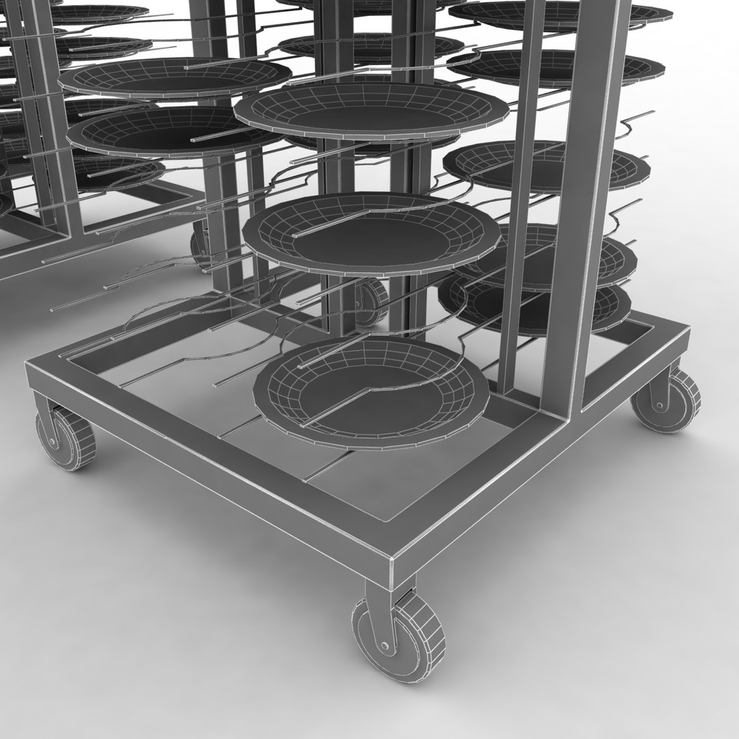 3d Model Plates Rack