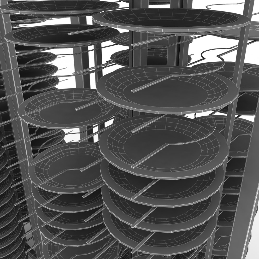 3d Model Plates Rack