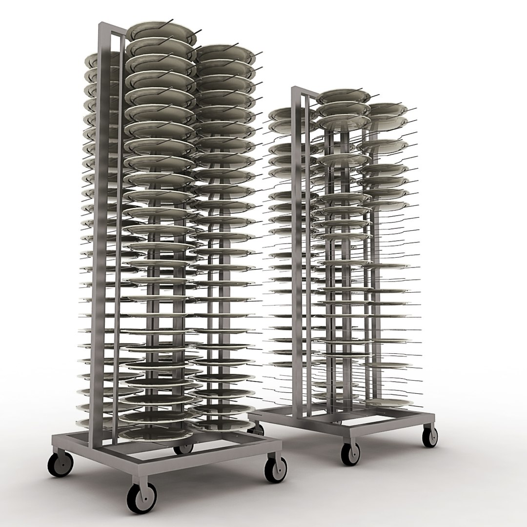 3d Model Plates Rack