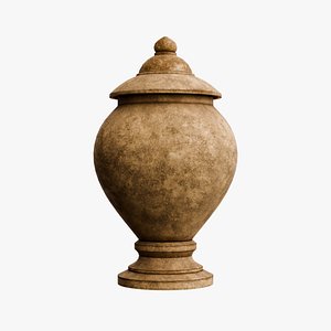Ancient Stone Jar Low-poly 3D model model