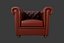 Ensemble de canapé Chesterfield en cuir