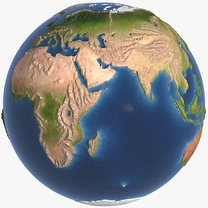 Stylized Earth 3D model