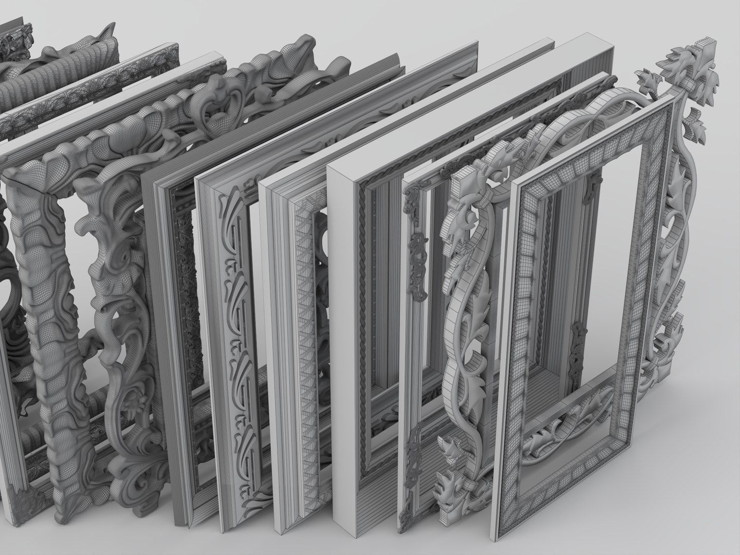 Ornate Gold Picture Frames Collection 3D Model 3D model https://p.turbosquid.com/ts-thumb/Xl/of1CwV/Ff/wire_001/jpg/1781147599/1920x1080/fit_q87/f40989ec7d462d88917f64edf1841a9c5c70198f/wire_001.jpg
