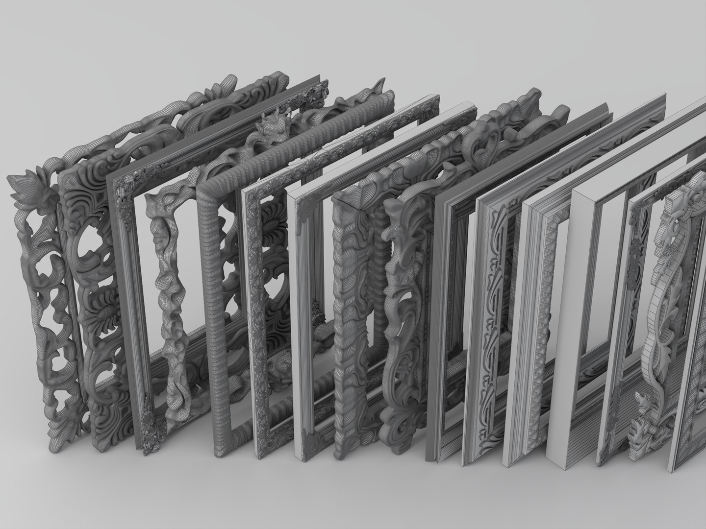Ornate Gold Picture Frames Collection 3D Model 3D model https://p.turbosquid.com/ts-thumb/Xl/of1CwV/bZ/wire_006/jpg/1781147681/1920x1080/fit_q87/0a197b85d4e987621e758a77b2db0347d6de450e/wire_006.jpg