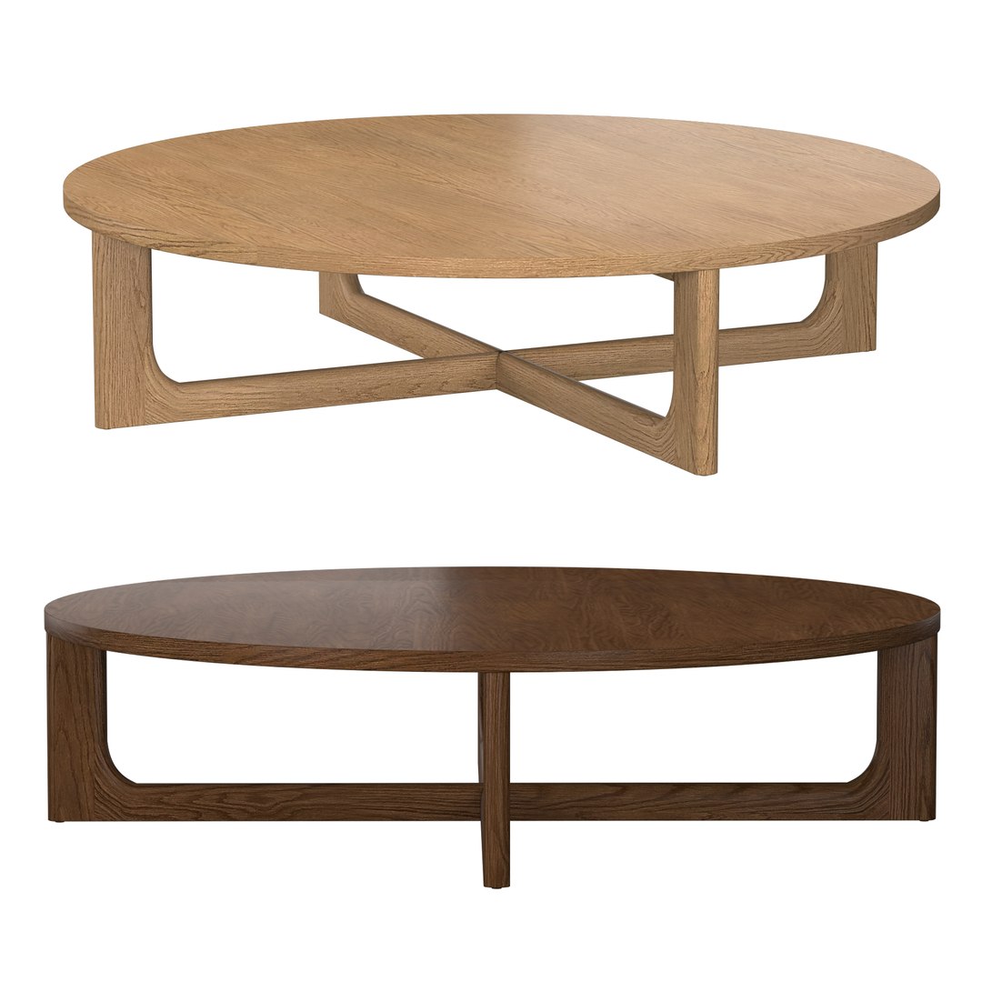 BRETON ROUND COFFEE TABLE 3D Model TurboSquid 1971712