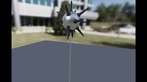 Military Explosive Sea Mine model