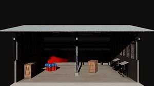 3D Sanhok Raised Hangar PUBG