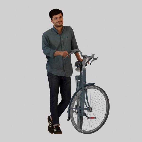 3d model cyclists animation