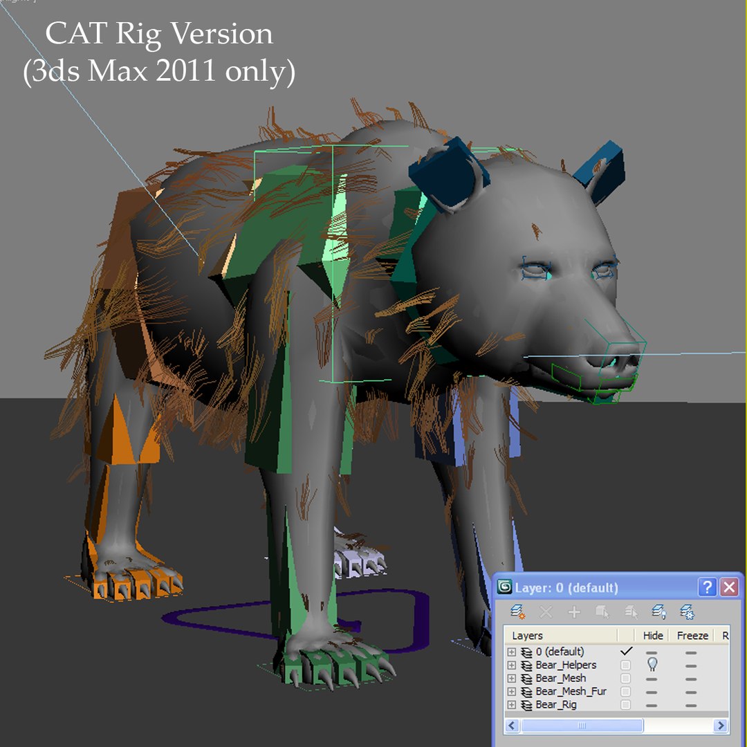 Bear Rigged - 3d Model
