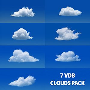 3D VDB CLOUDS - 7PACK