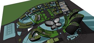 architectural office buildings 3D