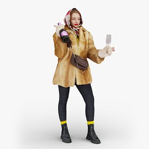 Celebrating Women With Champagne Glasses