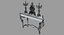 french 19h century console 3d model