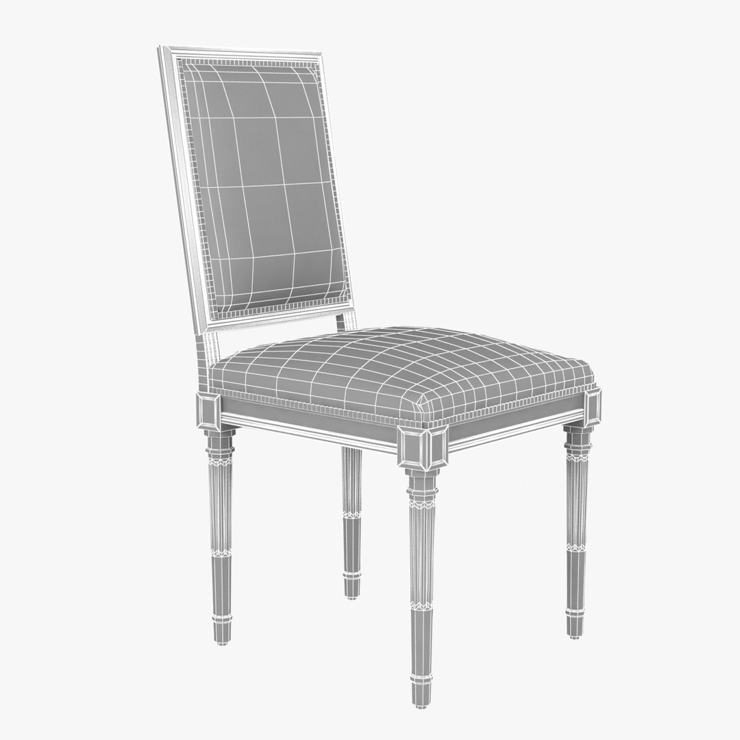 3d model classic chair lena