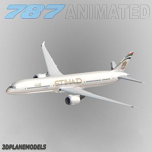 b787-10 etihad airways 787-10 3d model