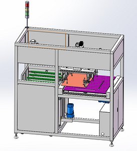 3D model Automatic PCB Retractable Board Machine 3D CAD Model