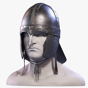 3d spangen helmet medieval model
