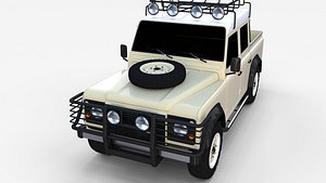 3d model land rover defender 110
