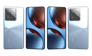 3D Realme GT 7 Blue india