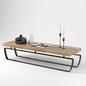 Sofa Table "Saint Moritz" with decoration