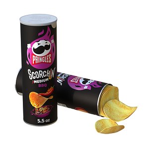 Pringles scorchin bbq 3D model