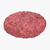 Fresh Raw Burger Patty