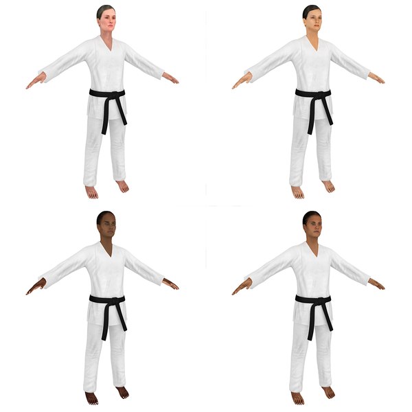 3D jiu jitsu martial artist model - TurboSquid 1302550