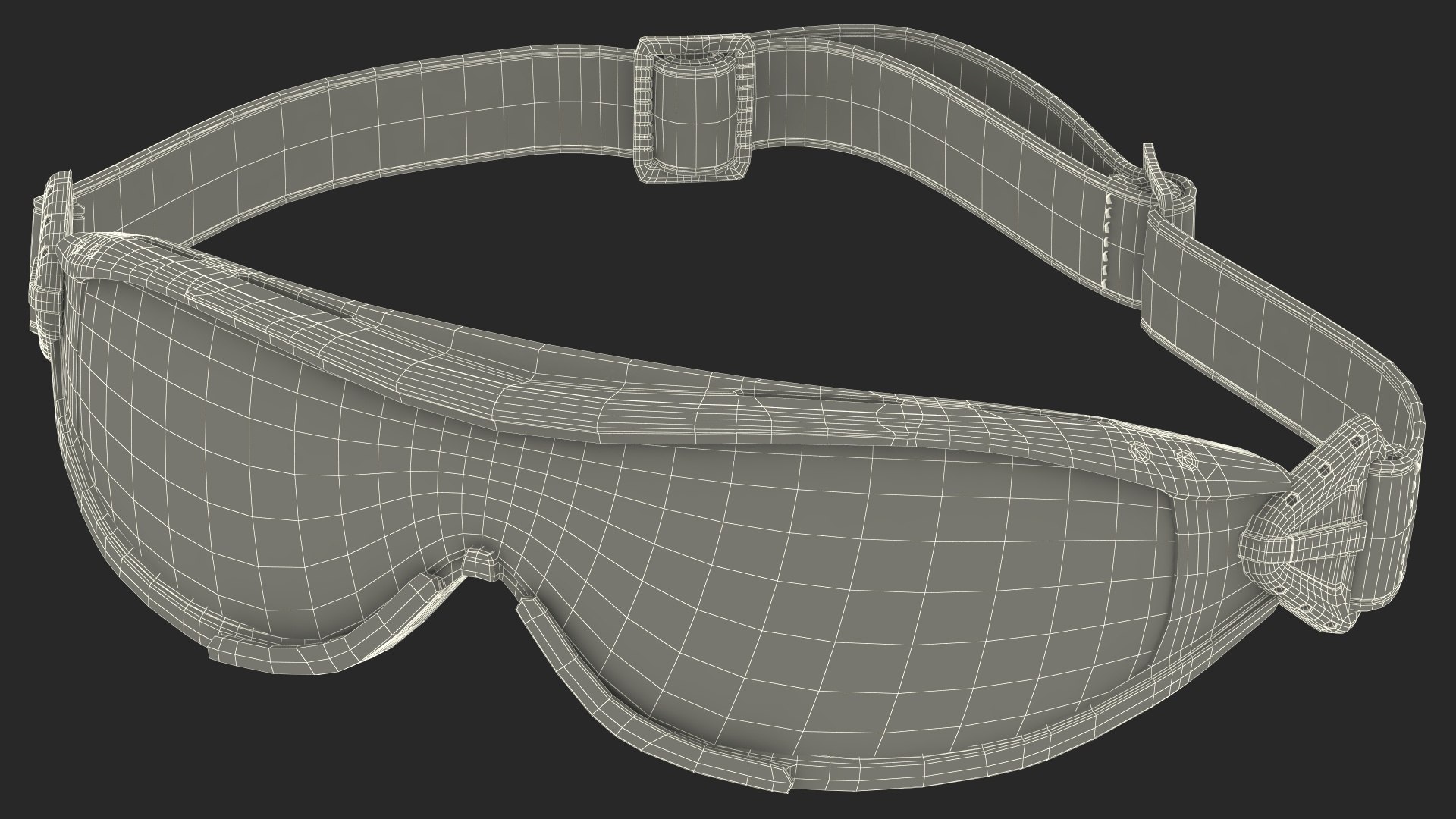 3D Polarized Yellow Ski Goggles TurboSquid 2146501