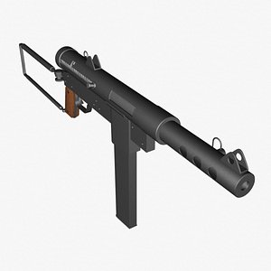 ww2 carl gustav gun 3d model