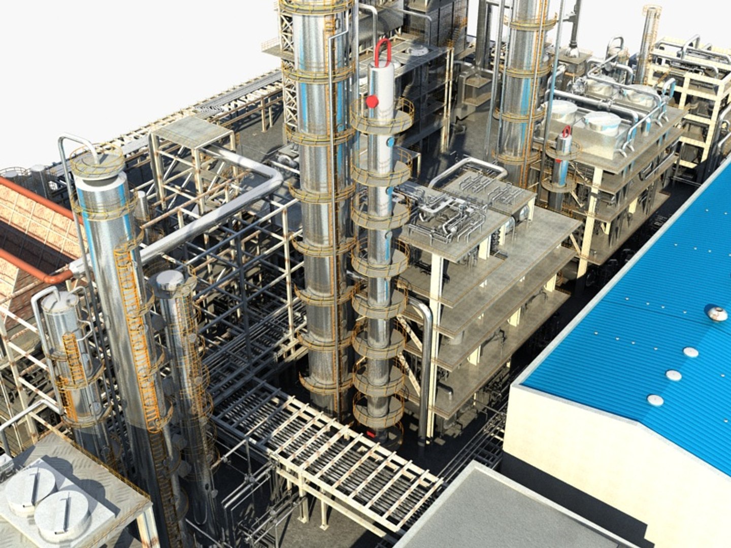 Refinery 3D Model - TurboSquid 1531407