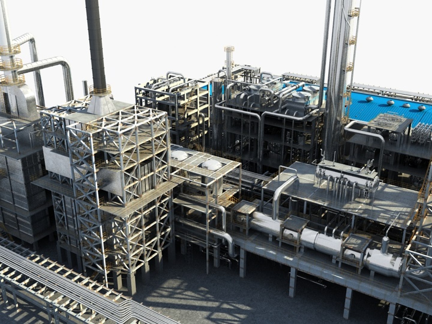 Refinery 3D Model - TurboSquid 1531407