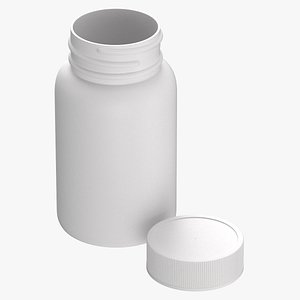 plastic bottle pharma 60ml 3D model