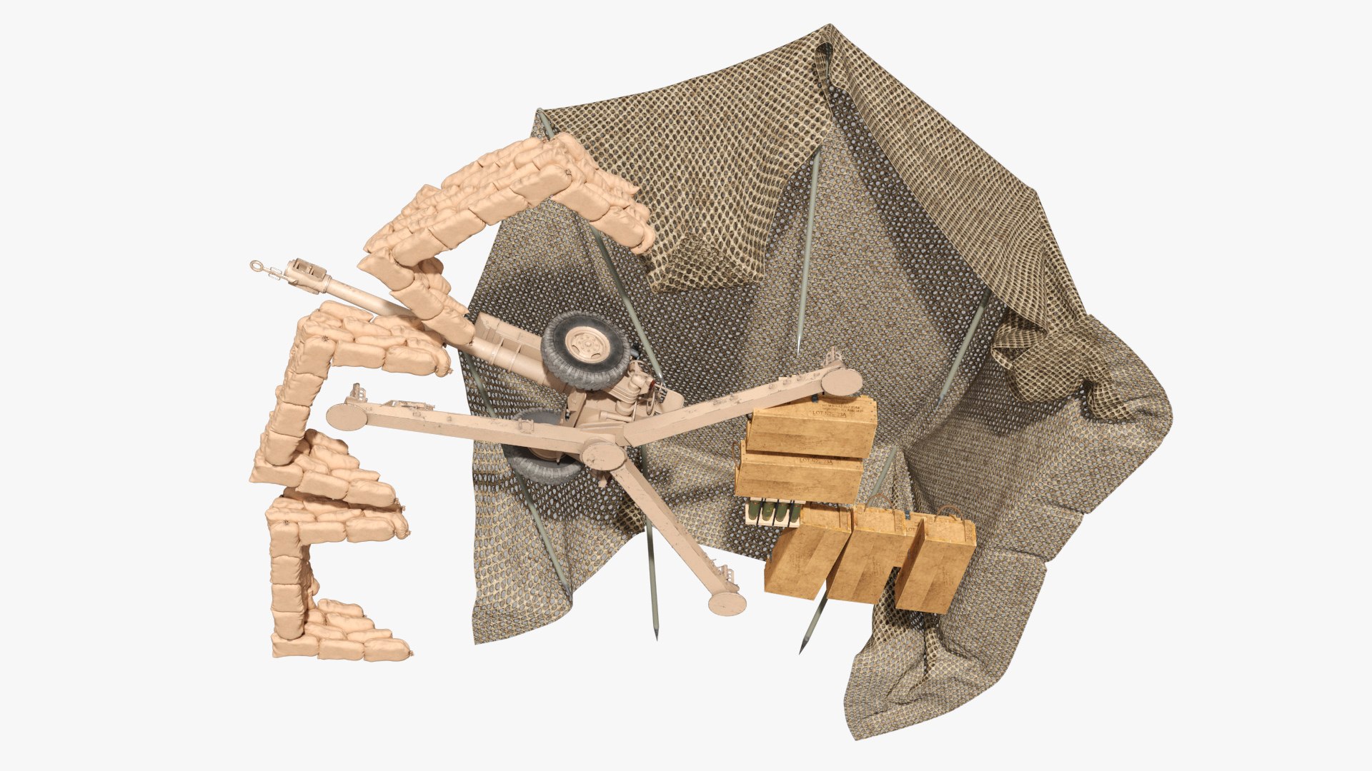 3D Gun Emplacement with Camo Net Sand model https://p.turbosquid.com/ts-thumb/Xm/dRf6Zc/An/gun_emplacement_with_camo_net_sand_006/jpg/1786951696/1920x1080/fit_q87/37134120ff05202e6160a8aecfe60e7834a6a89d/gun_emplacement_with_camo_net_sand_006.jpg