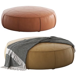 Globewest Bogart Compass Ottoman 3D model
