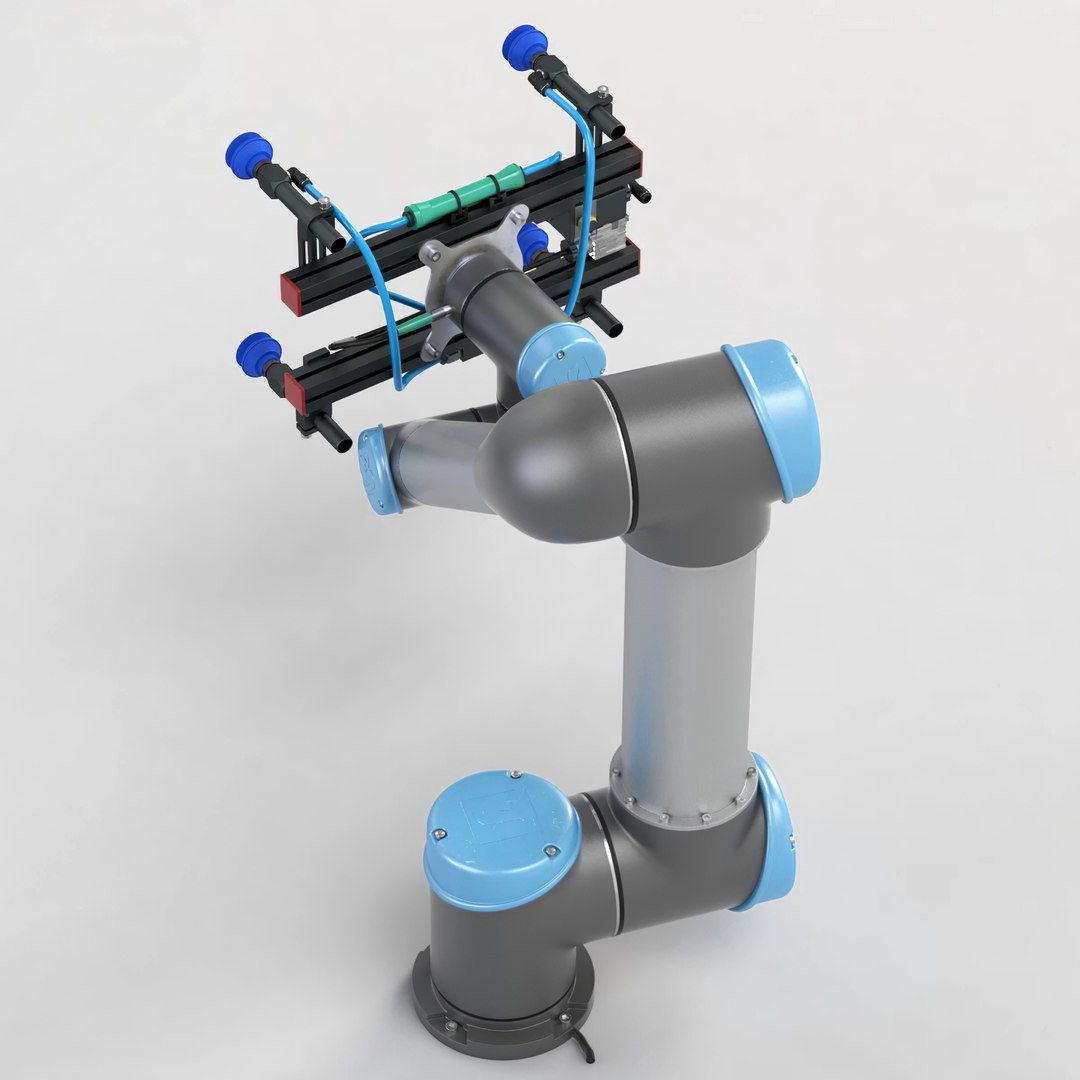 3D UR5 With Gimatic KIT-UR-V End Of The Arm Tool Model - TurboSquid 2021121
