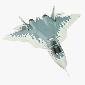 Su 57 Aircraft Fifth Gen Fighter in Flight Simplified