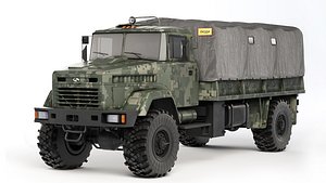 3D KrAZ 5233 VE 2010 model