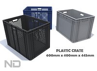 PLASTIC CONTAINER - CRATE 600x400x445mm