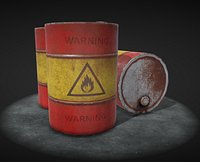 Oil Barrel (Low Poly)